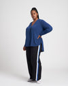 Swoop High-Low Jersey Tunic - True Blue Image Thumbnmail #3