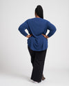 Swoop High-Low Jersey Tunic - True Blue Image Thumbnmail #4