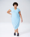 Geneva V-Neck Dress - Carolina Blue Image Thumbnmail #1