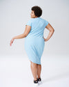 Geneva V-Neck Dress - Carolina Blue Image Thumbnmail #3