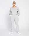 Superfine French Terry Flares - Heather Grey Image Thumbnmail #1
