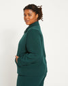 Tailored Zip Jacket - Forest Green Image Thumbnmail #3