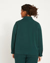 Tailored Zip Jacket - Forest Green Image Thumbnmail #4