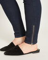 Ankle Zip Seine High Rise Skinny Jeans 32 Inch - Dark Indigo Image Thumbnmail #2