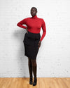 Caura Crepe Pocket Skirt - Black Image Thumbnmail #1