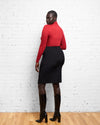Caura Crepe Pocket Skirt - Black Image Thumbnmail #3