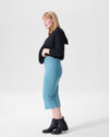 Ana Ribbed Sweater Skirt With Pocket - Powder Blue Image Thumbnmail #6