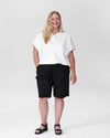 Paloma Linen Shorts - Black Image Thumbnmail #5