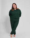 Bridget Luxe Fine Terry Jogger - Forest Green Image Thumbnmail #7