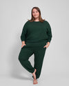 Bridget Luxe Fine Terry Jogger - Forest Green Image Thumbnmail #6
