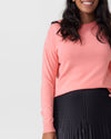 Metros Cocoon Sweater - Pink Image Thumbnmail #2
