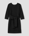 Misa Tie Sweatshirt Dress - Black Image Thumbnmail #2