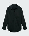Elbe Popover Stretch Poplin Shirt Petite Fit - Black Image Thumbnmail #4