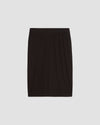 Petite Ribbed Jersey Danube Skirt - Black Image Thumbnmail #1