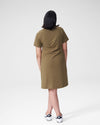 Tesino Washed Jersey Dress - Olive Image Thumbnmail #6