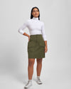 Harper Stretch Cotton Twill Cargo Skirt - Ivy Image Thumbnmail #6