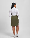 Harper Stretch Cotton Twill Cargo Skirt - Ivy Image Thumbnmail #8